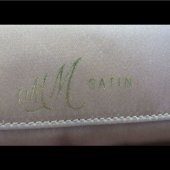 Vintage Morris Moskowitz Brown Satin Clutch - Picture 3 of 5